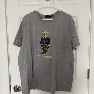 Polo by Ralph Lauren Gray Bear Graphic Tee